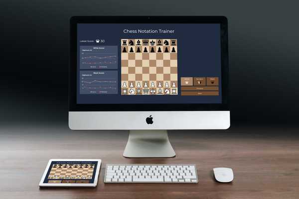 Screenshot of Chess Notation Trainer Project